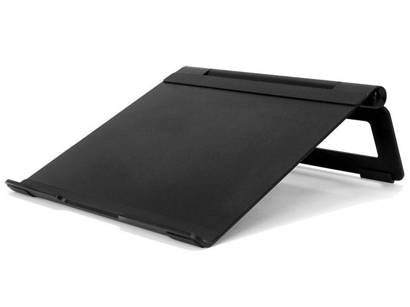 ノートパソコン・タブレット用アルミスタンド L SWING-STAND BY ME ブラック