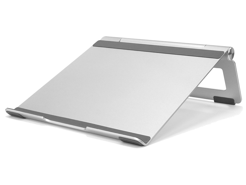 ノートパソコン・タブレット用アルミスタンド L SWING-STAND BY ME シルバー