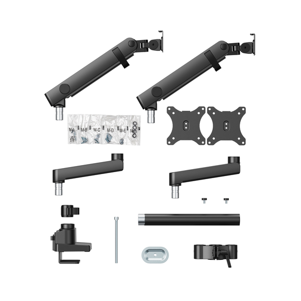 Monitor Arm Basic メカニカルスプリング式 デュアル 液晶モニターアーム 34インチ対応 2枚用