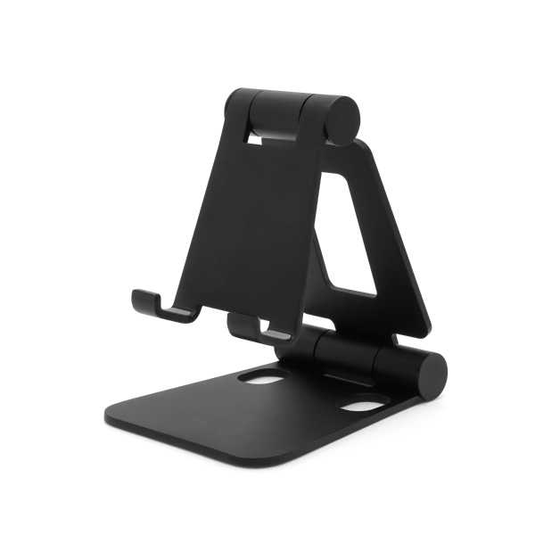 mini DOUBLE SWING-STAND BY ME スマートフォン用アルミスタンド ブラック