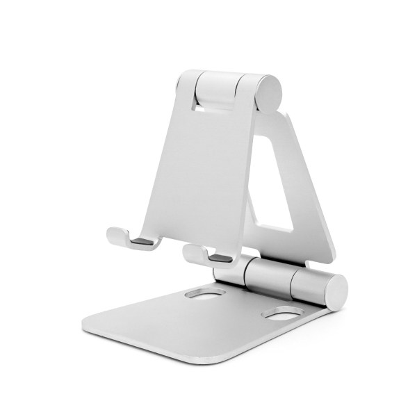 mini DOUBLE SWING-STAND BY ME スマートフォン用アルミスタンド シルバー