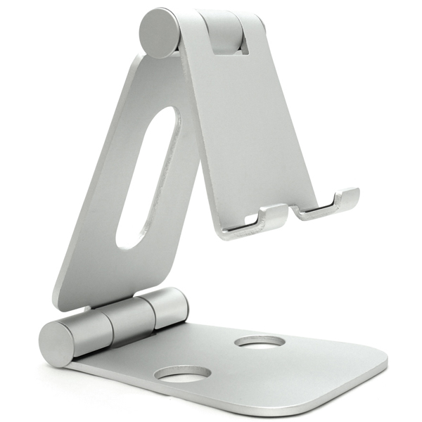 DOUBLE SWING-STAND BY ME （ダブルスイングスタンドバイミー） スマホ用アルミスタンド シルバー