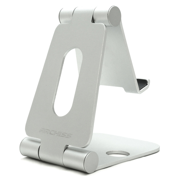 DOUBLE SWING-STAND BY ME (ダブルスイングスタンドバイミー) スマホ用アルミスタンド シルバー