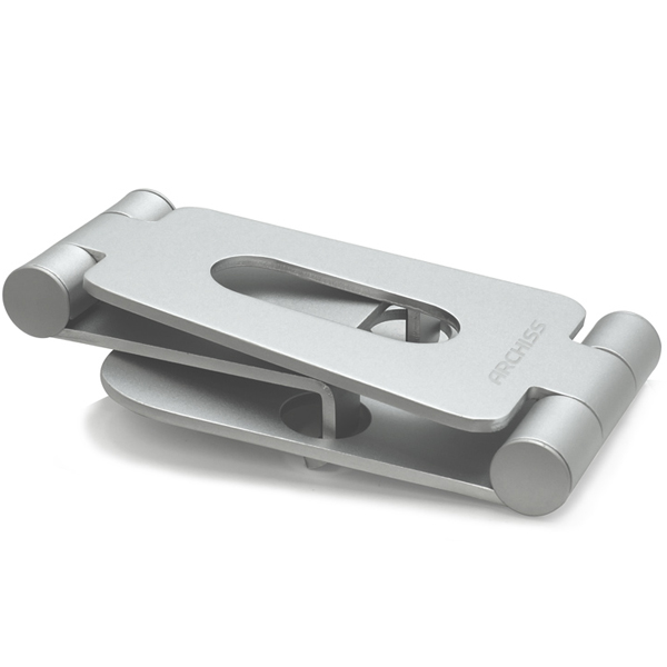 DOUBLE SWING-STAND BY ME (ダブルスイングスタンドバイミー) スマホ用アルミスタンド シルバー