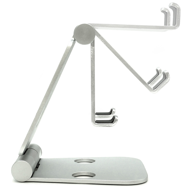 DOUBLE SWING-STAND BY ME (ダブルスイングスタンドバイミー) スマホ用アルミスタンド シルバー