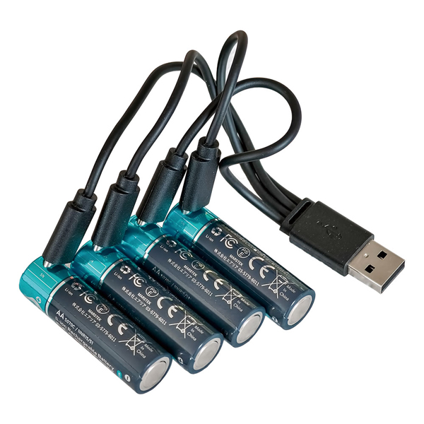 単3形電池 リチウム充電 4本セット