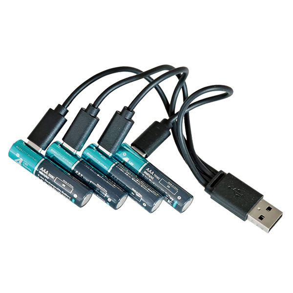 単4形電池 リチウム充電 4本セット