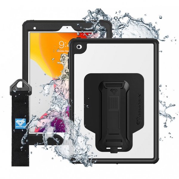 IP68 Waterproof Case with Hand Strap for iPad mini ( 4th ) [ Black ]
