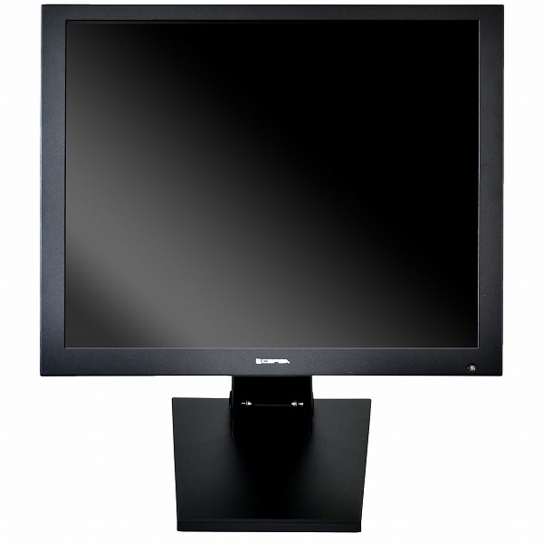 メタルキャビネット19インチ液晶監視モニター 19型/1280×1024ドット/BNC、HDMI、VGA/ブラック/スピーカー：あり/CVBS信号対応