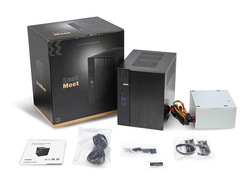 AMD X600 マザーボード＆80Plus Bronze 500W電源搭載 小型ベアボーン DESKMEET X600/B/BB/BOX/JP