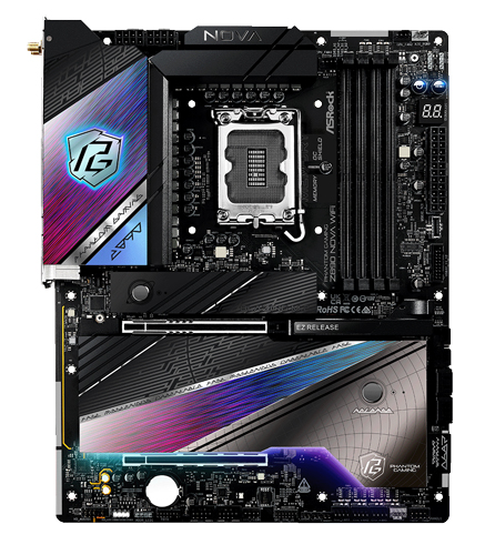 LGA1851 Intel Z890 ATX WiFi+Bluetoothモジュール付属 マザーボード Z890 Nova WiFi