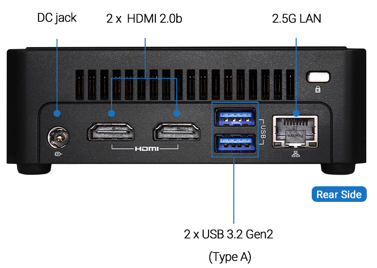 NUC BOX Intel Core i5-1340P搭載 小型ベアボーンキット NUCS BOX-1340P/D4
