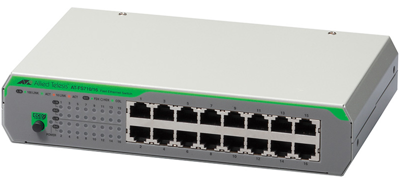 AT-FS710/16-Z7 レイヤー2スイッチ