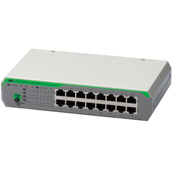 AT-FS710/16 レイヤー2スイッチ