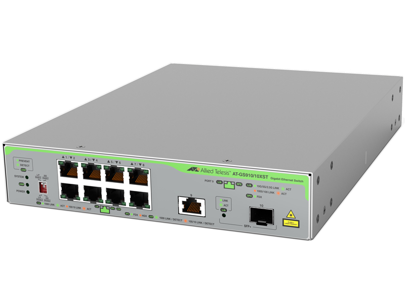 AT-GS910/10XST-N5 アカデミック レイヤー2スイッチ