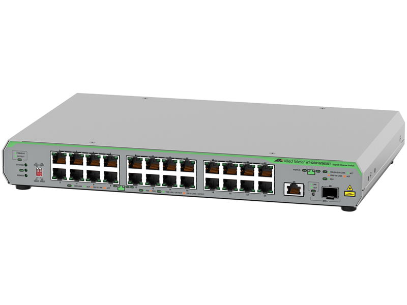 AT-GS910/26XST レイヤー2スイッチ