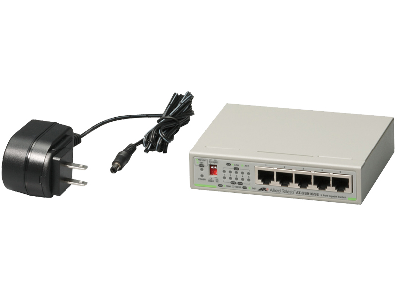AT-GS910/5E-N5 アカデミック レイヤー2スイッチ