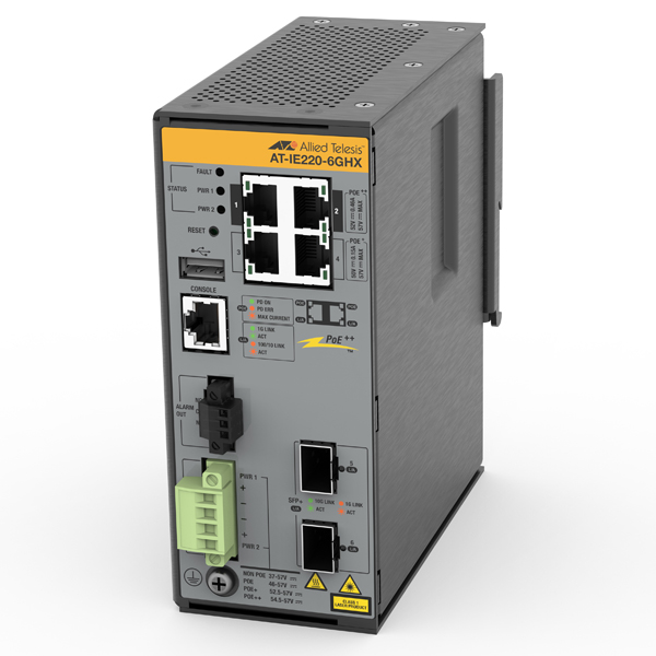 AT-IE220-6GHX-Z7 PoEスイッチ