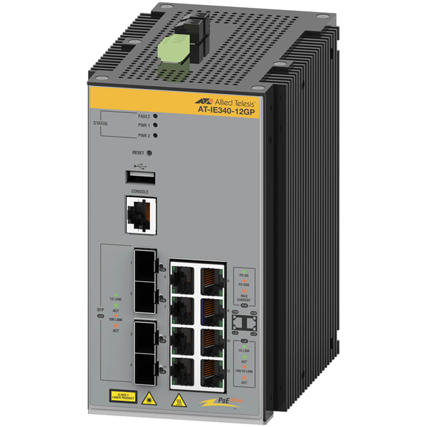 AT-IE340-12GP PoEスイッチ