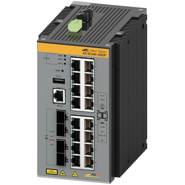 AT-IE340-20GP PoEスイッチ