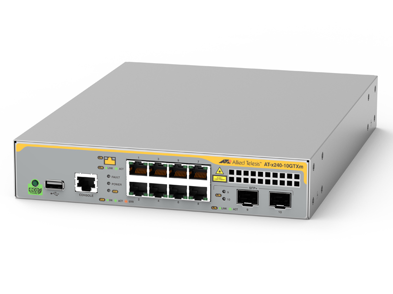 AT-x240-10GTXm レイヤー2インテリジェント・スイッチ