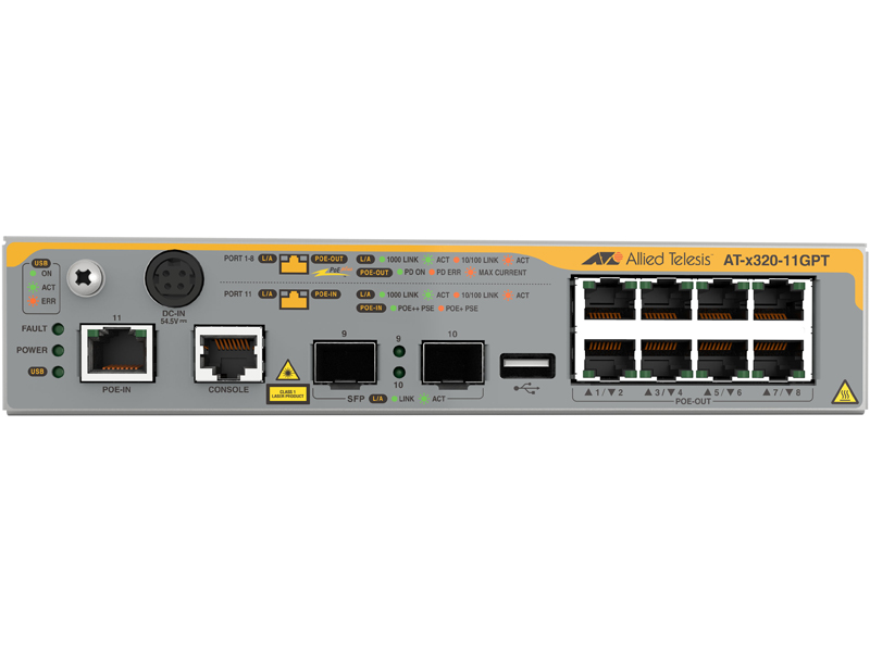 AT-x320-11GPT-N5 アカデミック PoEスイッチ