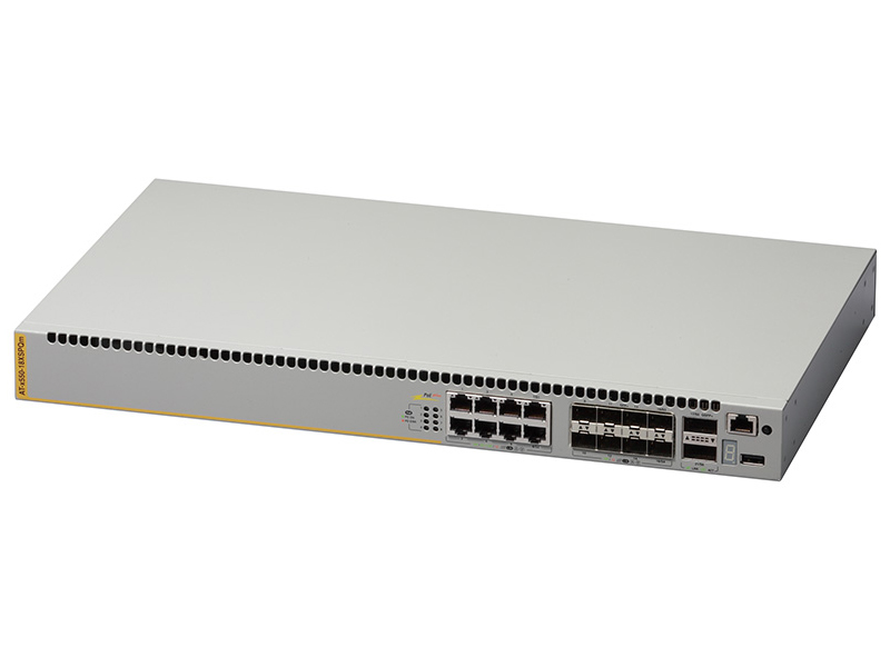 AT-x550-18XSPQm-N5 アカデミック PoEスイッチ