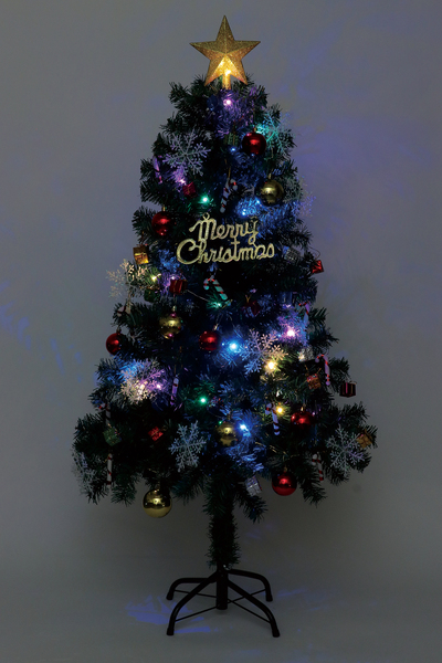 クリスマスツリー 120cm オーナメント付き