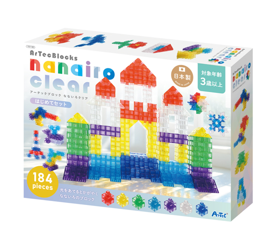 Artecブロック なないろクリア はじめてセット