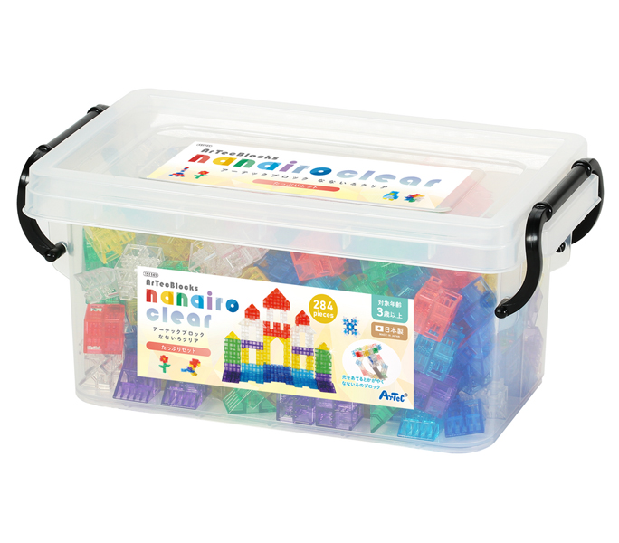 Artecブロック なないろクリア たっぷりセット