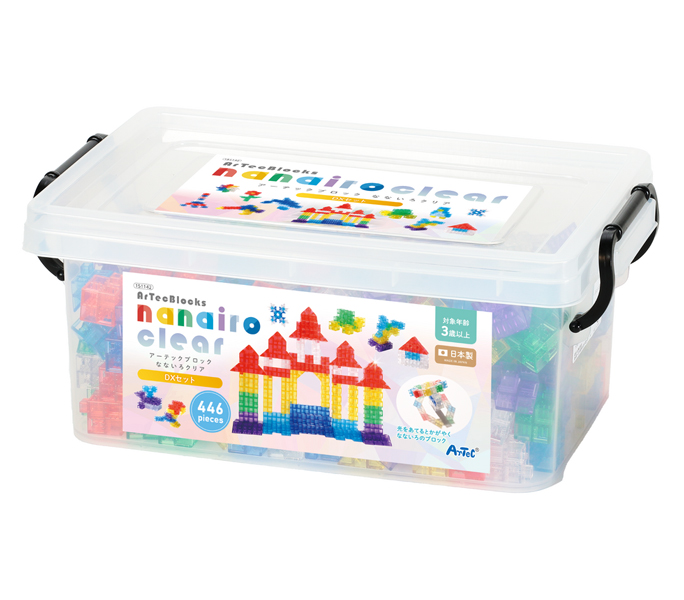 Artecブロック なないろクリア DXセット