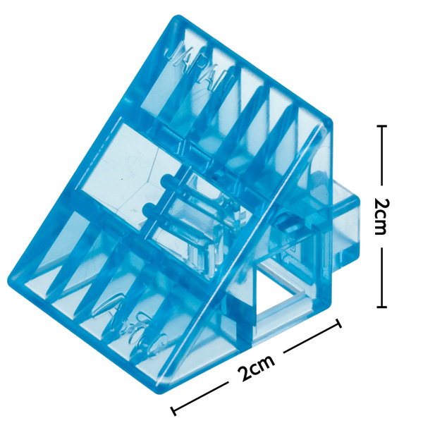 Artecブロック クリア 三角A 8pcs 水色