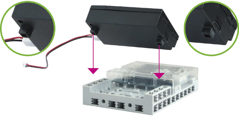 ブロック用電池ボックスコード付き(単3電池3本)