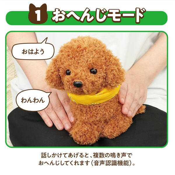 よんで!だっこして!おへんじアニマル2 トイプードル