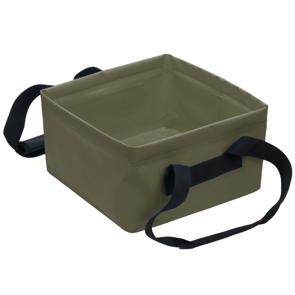 ターポリン折りたたみバケツ 15L モスグリーン