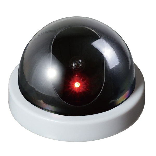 防犯ダミーカメラ ドーム型 ホワイト