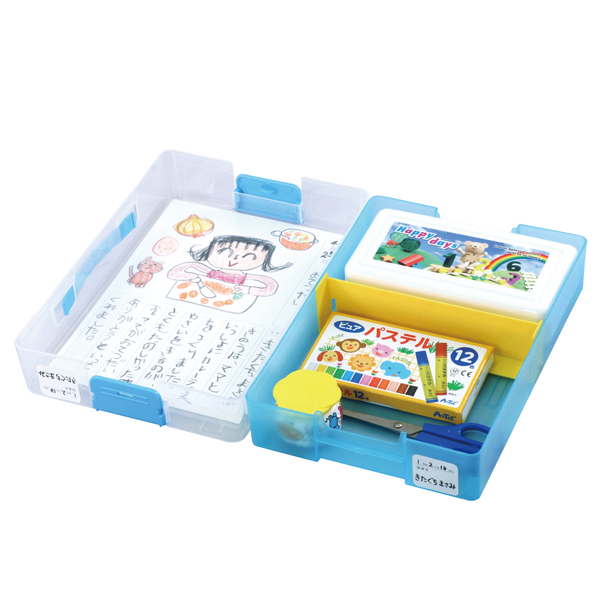 A4おどうぐばこ クリアブルー