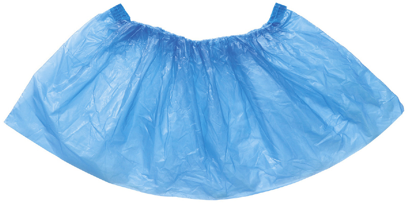 使い捨て ビニール製靴カバー （100枚入） ブルー