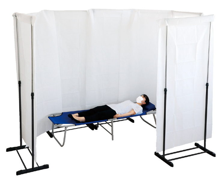 間仕切りパーテーション台 200 本体（200cm） クリップ2個組付