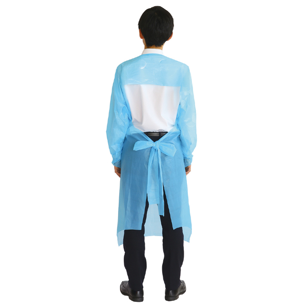 袖付ビニールエプロン（10枚組）