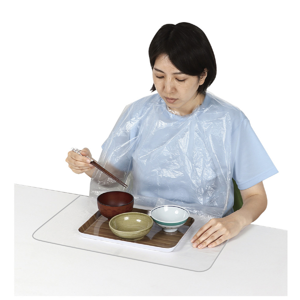 ポケット付使い捨て食事用エプロン 100枚入