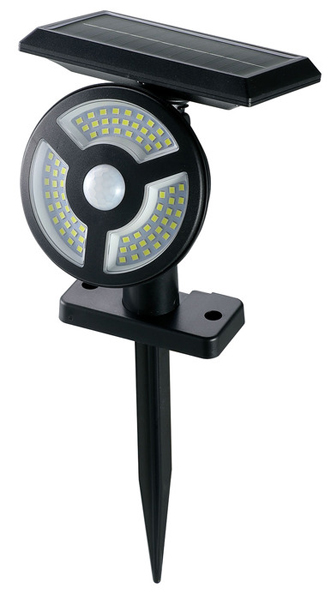 ソーラー充電式 人感センサー防犯ライト