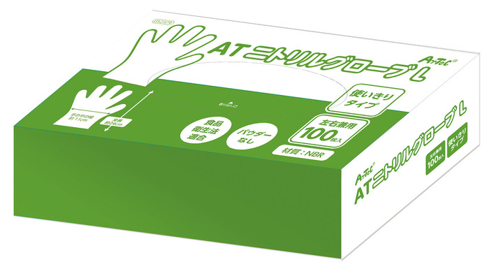 ATニトリルグローブ L 100枚入