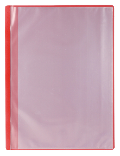 薄型クリアブックA4 横入れ 10ポケット レッド