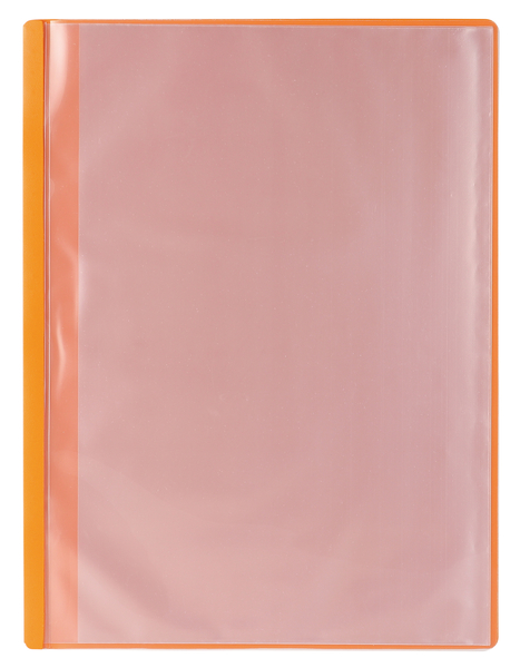 薄型クリアブックA4 横入れ 10ポケット オレンジ
