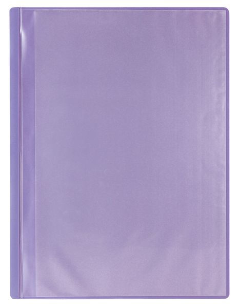 薄型クリアブックA4 横入れ 10ポケット パープル