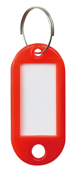 キーホルダー名札 5色30個入（片面表示タイプ）