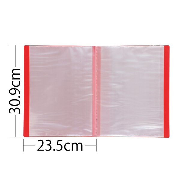 クリアブックA4 横入れ 40ポケット イエロー