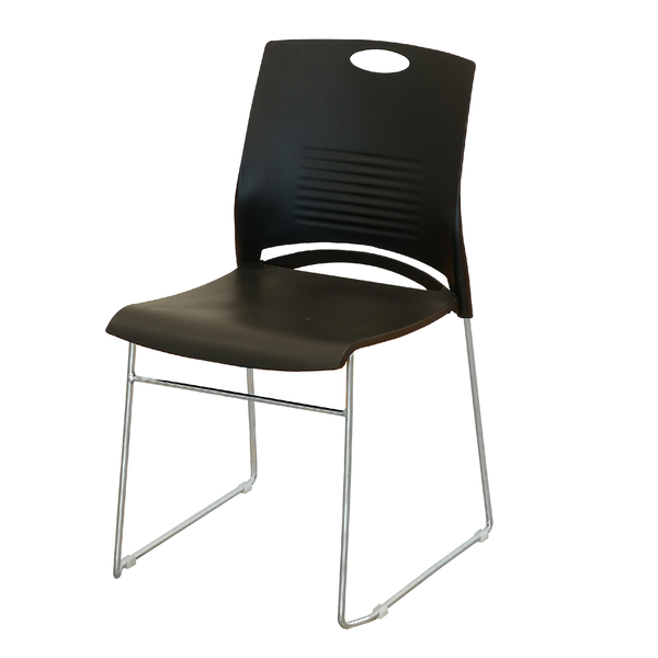 スタッキングチェア 黒