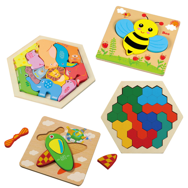 いろかたち木製パズルセット